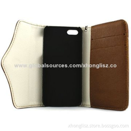 Wristlet holder PU leather wallet case for iPhone, OEM & ODM are welcomedNew